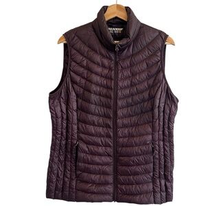 HeatKeep Womens Down Puffer Vest Size L Insulated Lightweight Outdoor Packable